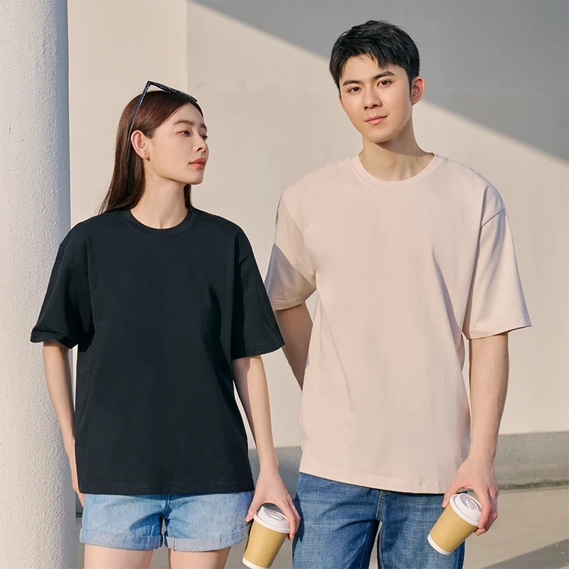 Oversized Round Neck T-shirt - 300gsm Fullycomb Cotton (RC10)
