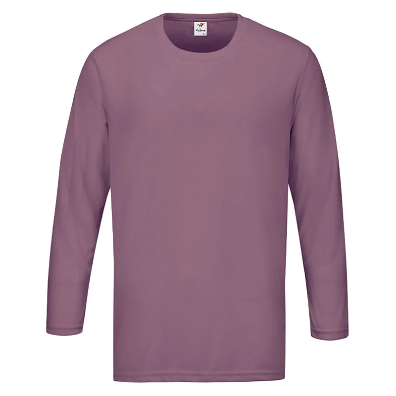 Microfiber Round Neck - Long Sleeve 160gsm Mini Eyelet (RM07) - Image 4