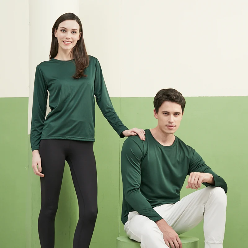 Microfiber Round Neck - Long Sleeve 160gsm Mini Eyelet (RM07)