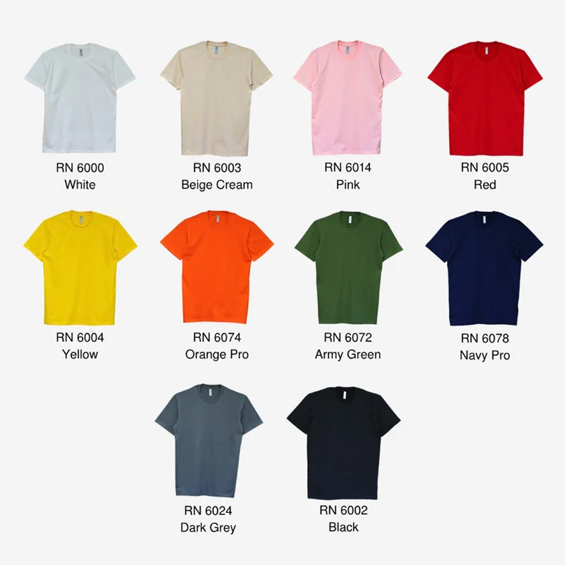 Premium Cotton T-shirt - 190gsm (RN60) - Image 3