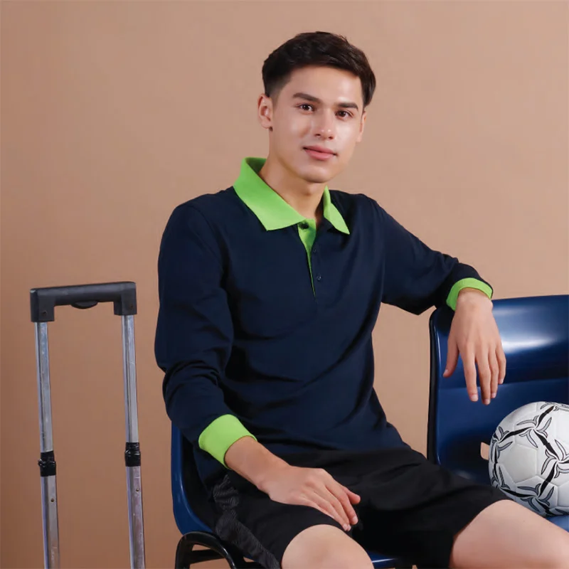Long Sleeve Single Jersey Polo - 175gsm TC (SJ03)