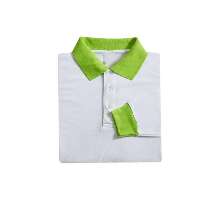 Long Sleeve Single Jersey Polo - 175gsm TC (SJ03) - Image 6