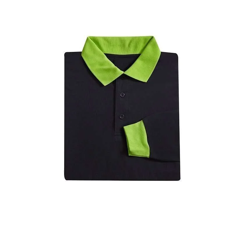 Long Sleeve Single Jersey Polo - 175gsm TC (SJ03) - Image 5