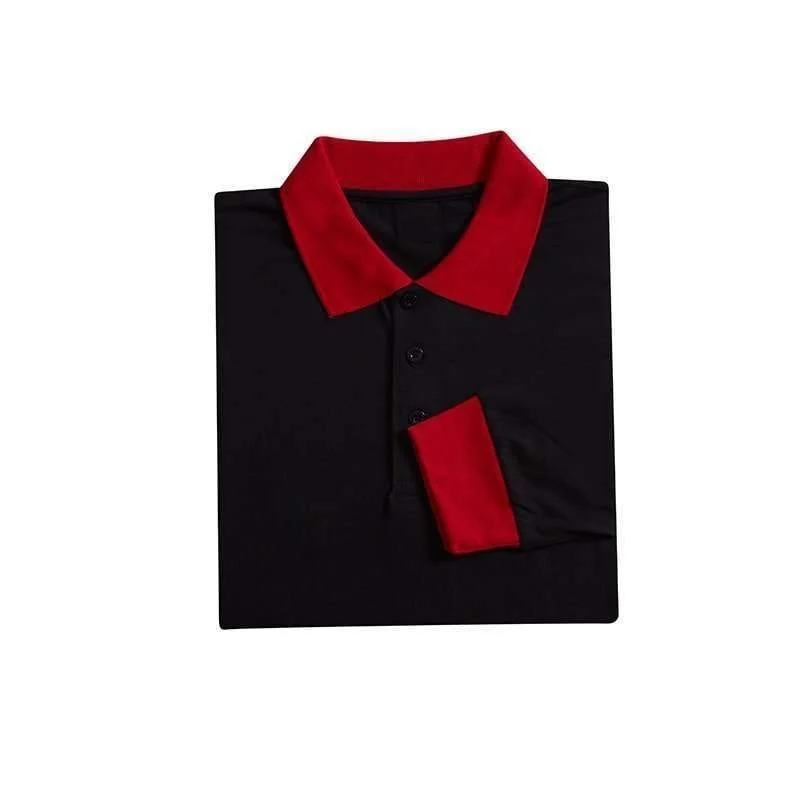 Long Sleeve Single Jersey Polo - 175gsm TC (SJ03) - Image 4
