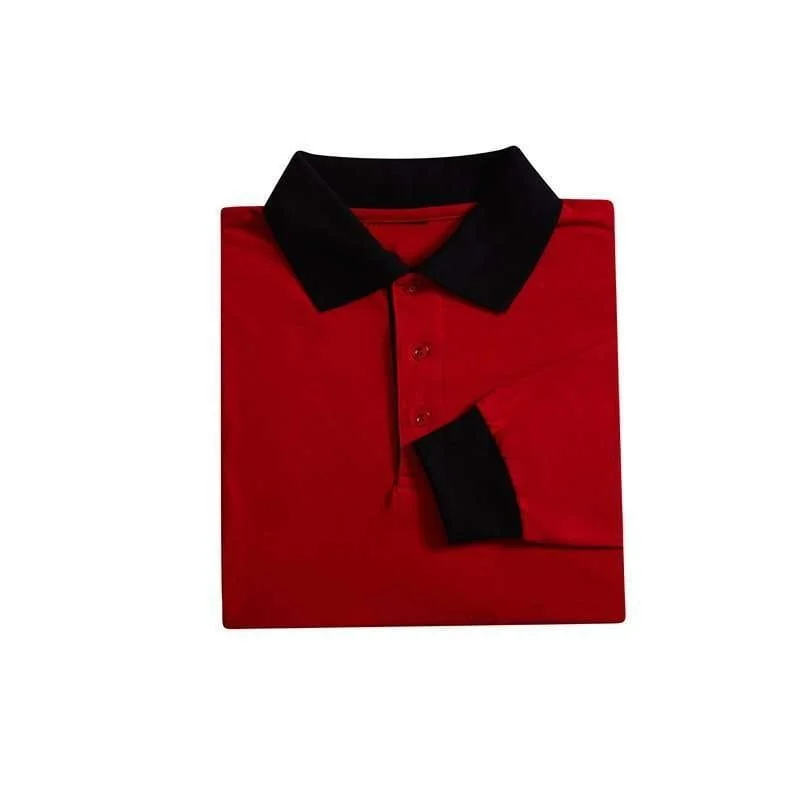 Long Sleeve Single Jersey Polo - 175gsm TC (SJ03) - Image 3