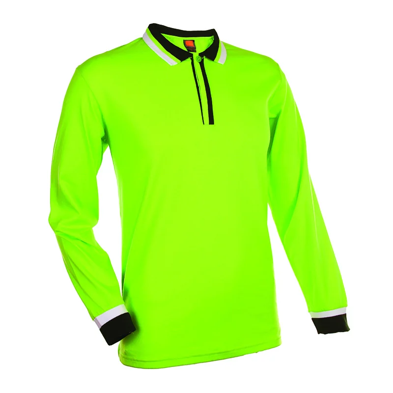 Long Sleeve Single Jersey Polo - 175gsm TC (SJ05) - Image 8