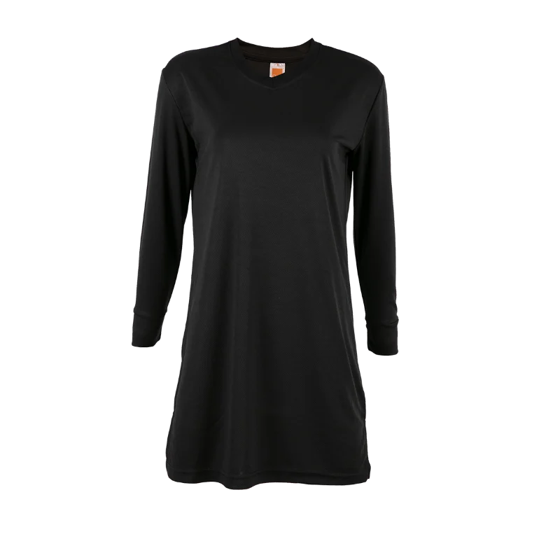 V-Neck Long Sleeve Muslimah T-shirt - 160gsm Eyelet (SK05) - Image 31