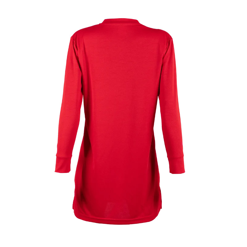V-Neck Long Sleeve Muslimah T-shirt - 160gsm Eyelet (SK05) - Image 28