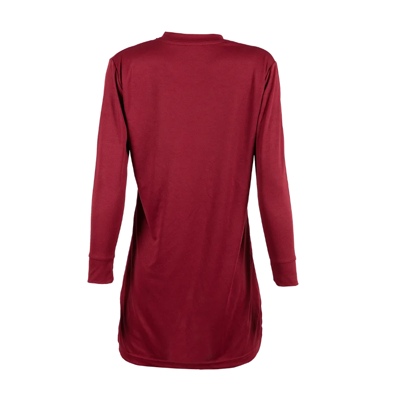 V-Neck Long Sleeve Muslimah T-shirt - 160gsm Eyelet (SK05) - Image 26