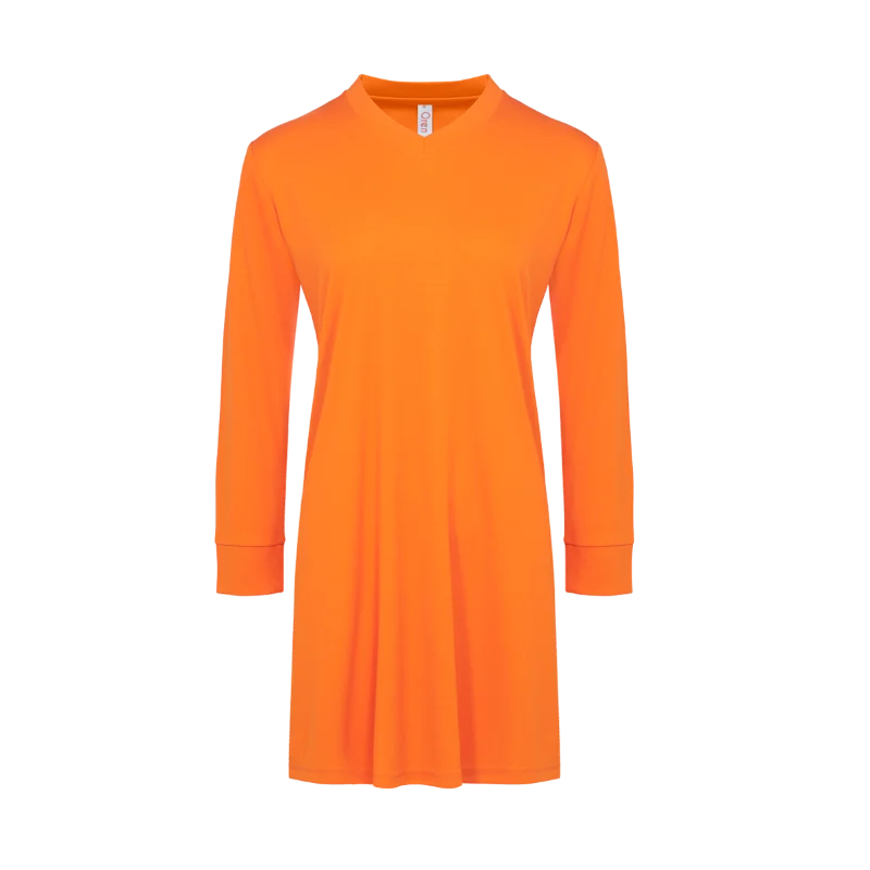 V-Neck Long Sleeve Muslimah T-shirt - 160gsm Eyelet (SK05) - Image 10
