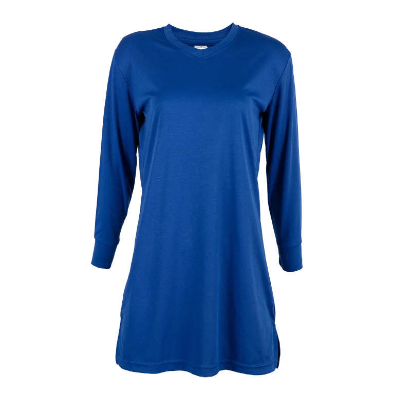 V-Neck Long Sleeve Muslimah T-shirt - 160gsm Eyelet (SK05) - Image 23