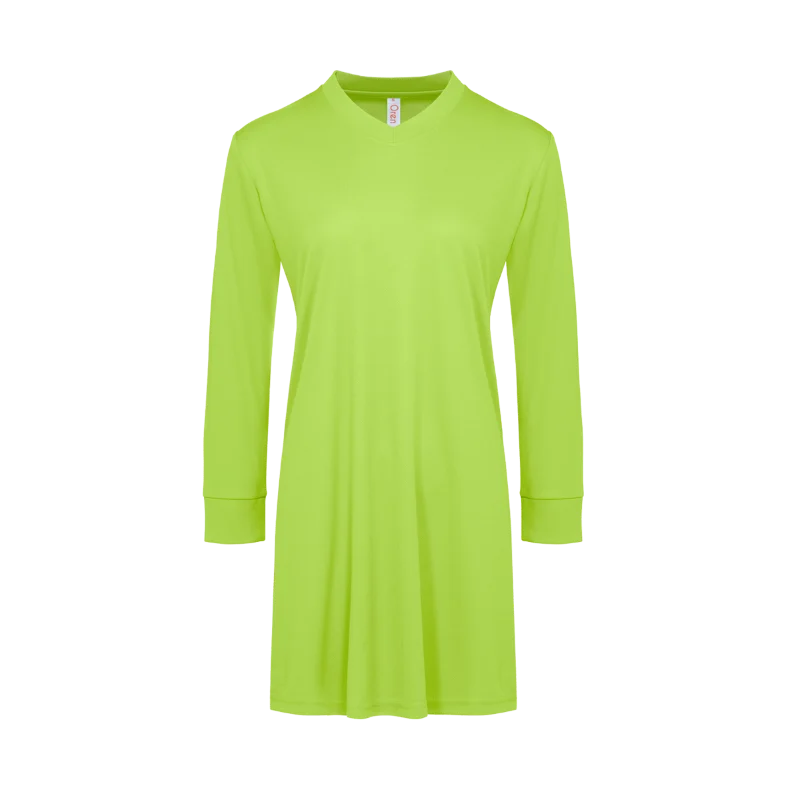 V-Neck Long Sleeve Muslimah T-shirt - 160gsm Eyelet (SK05) - Image 7