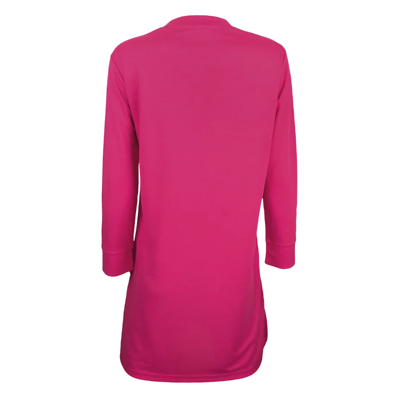 V-Neck Long Sleeve Muslimah T-shirt - 160gsm Eyelet (SK05) - Image 18