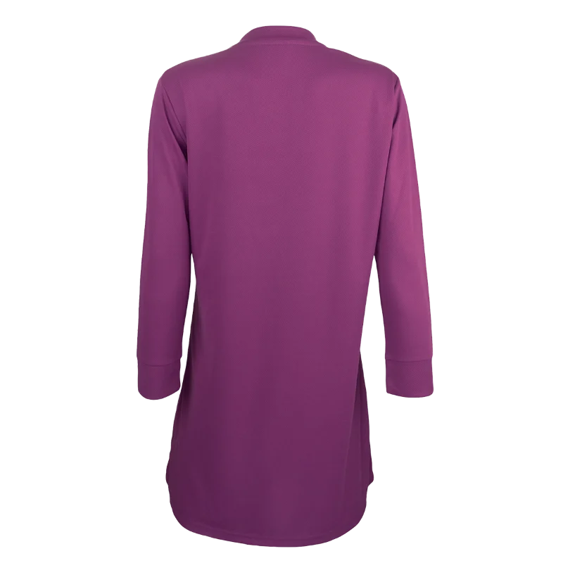 V-Neck Long Sleeve Muslimah T-shirt - 160gsm Eyelet (SK05) - Image 16