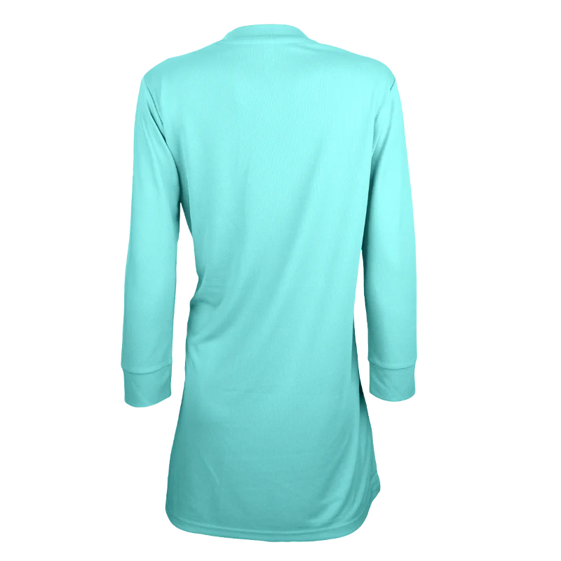 V-Neck Long Sleeve Muslimah T-shirt - 160gsm Eyelet (SK05) - Image 12