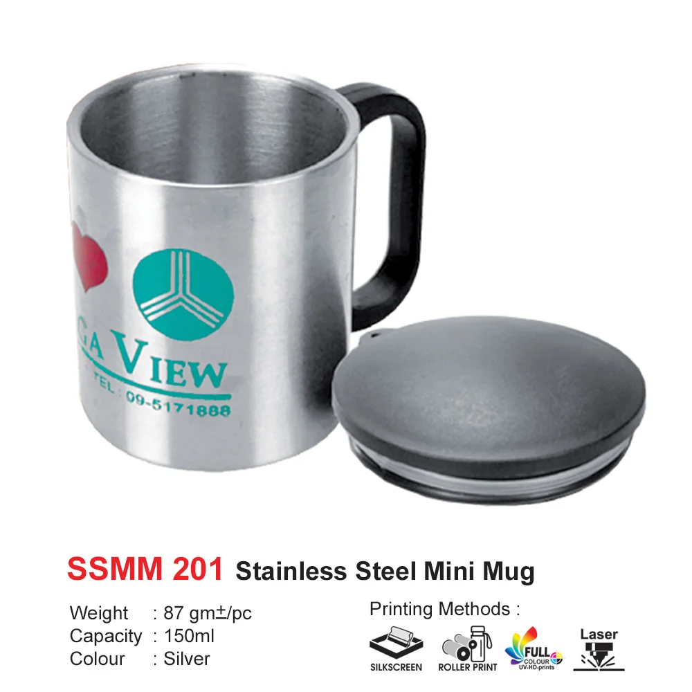Stainless Steel Mini Mug 150ml (SSMM201)