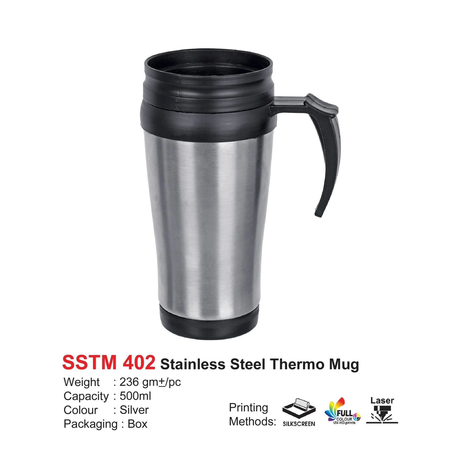Stainless Steel Thermo Mug 500ml (SSTM402)