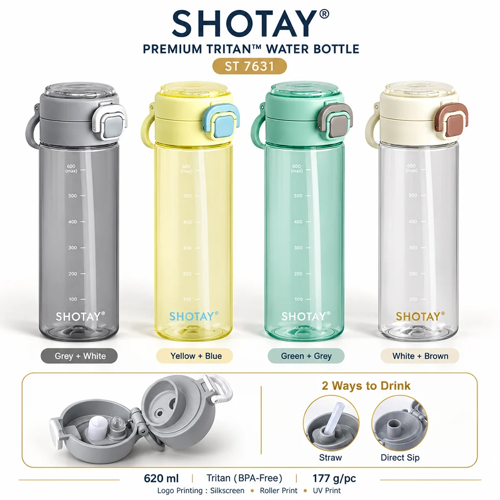 Premium Tritan Water Bottle 620ml (ST7631)
