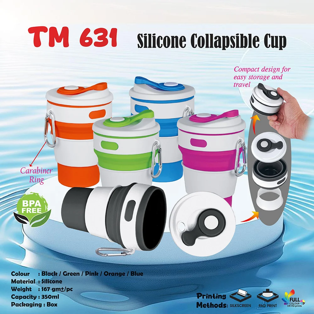 Silicone Collapsible Cup 350ml (TM631)