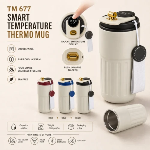 Smart Temperature Thermo Mug 450ml (TM677)