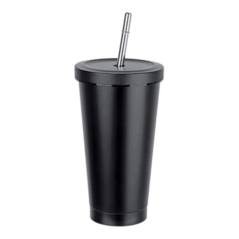 Stainless Steel Thermo Mug with Straw 500ml (TM692) - Image 4