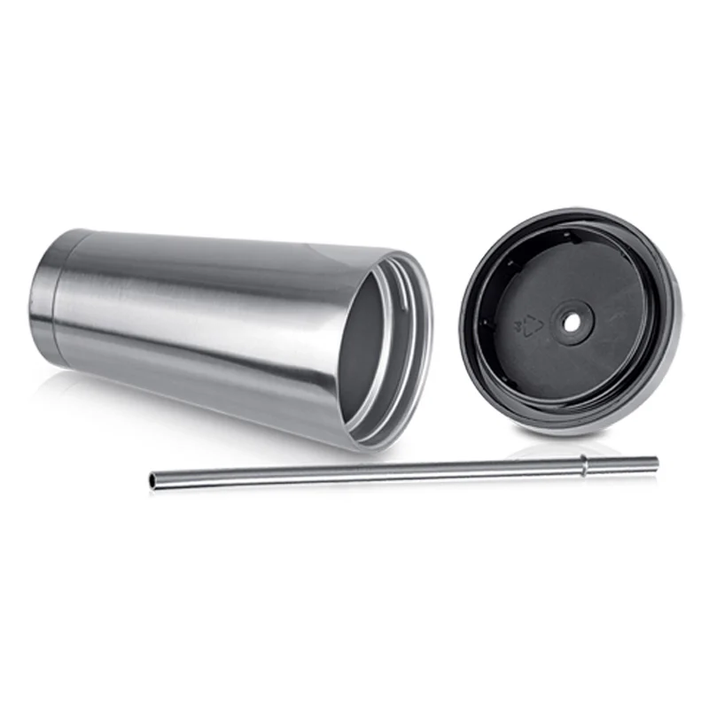 Stainless Steel Thermo Mug with Straw 500ml (TM692) - Image 3