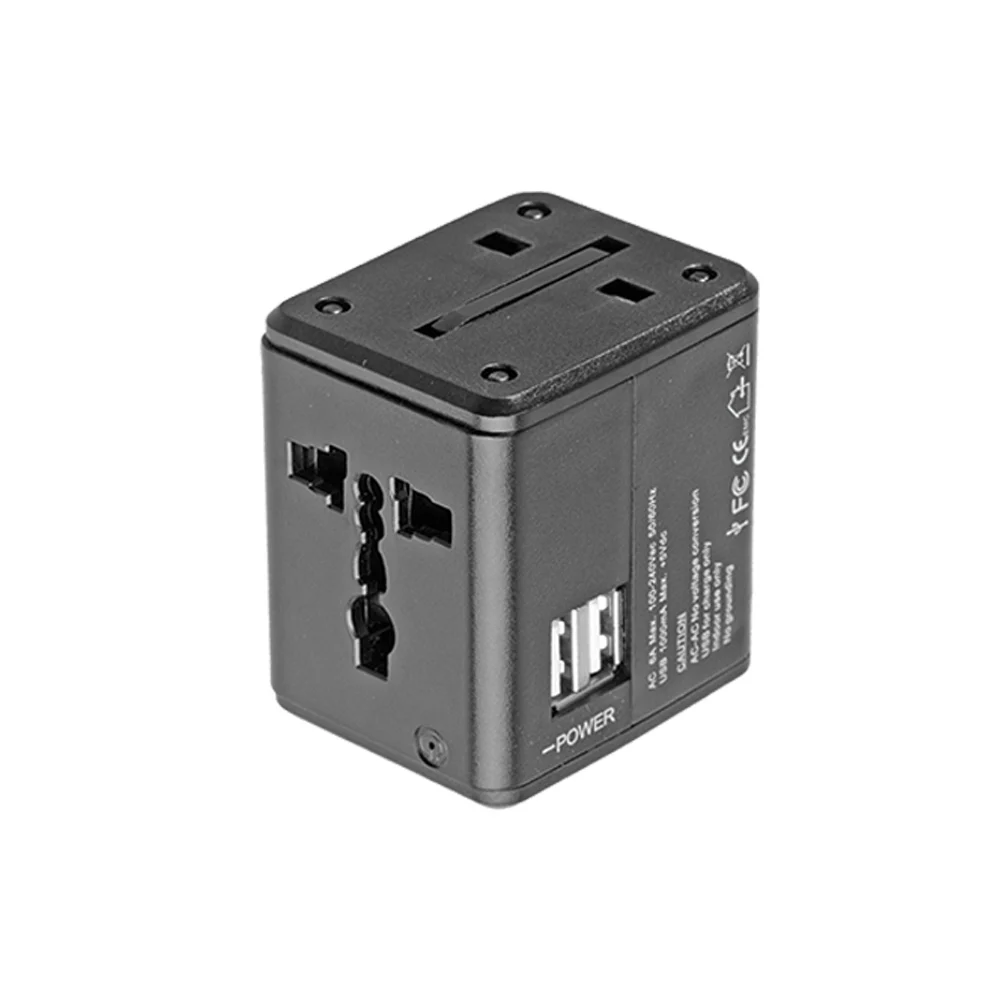 Worldwide Travel Adapter with Dual USB Ports (UA938) - Image 3