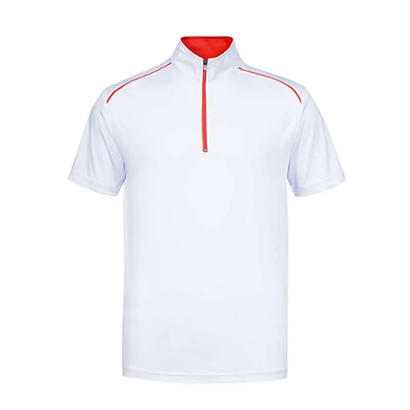 Oriental Zip Up Collar Polo T-Shirt (UDF20) - Image 3