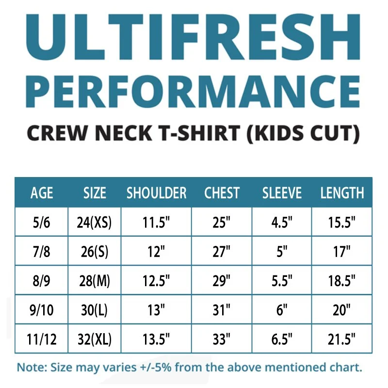Kids Performance Dri-Fit T-shirt - 160gsm (UDF22) - Image 3