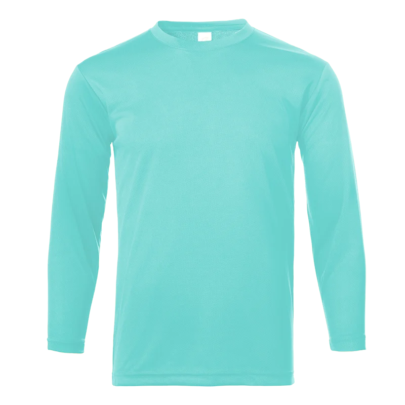 Kids Crew Neck Long Sleeve Dri-Fit T-shirt - 160gsm (UDF23) - Image 4