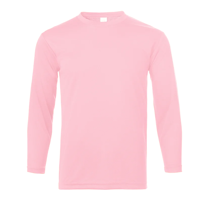 Kids Crew Neck Long Sleeve Dri-Fit T-shirt - 160gsm (UDF23) - Image 13