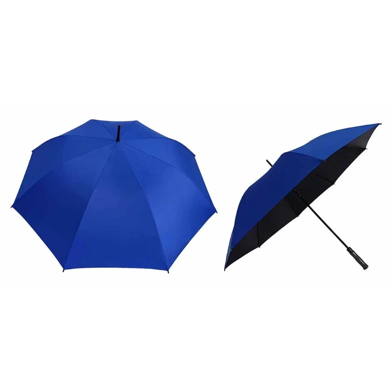 30" Black Coated Golf Umbrella (Full Fiber) - Image 7