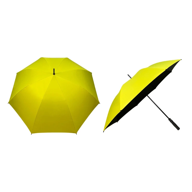 30" Black Coated Golf Umbrella (Full Fiber) - Image 5