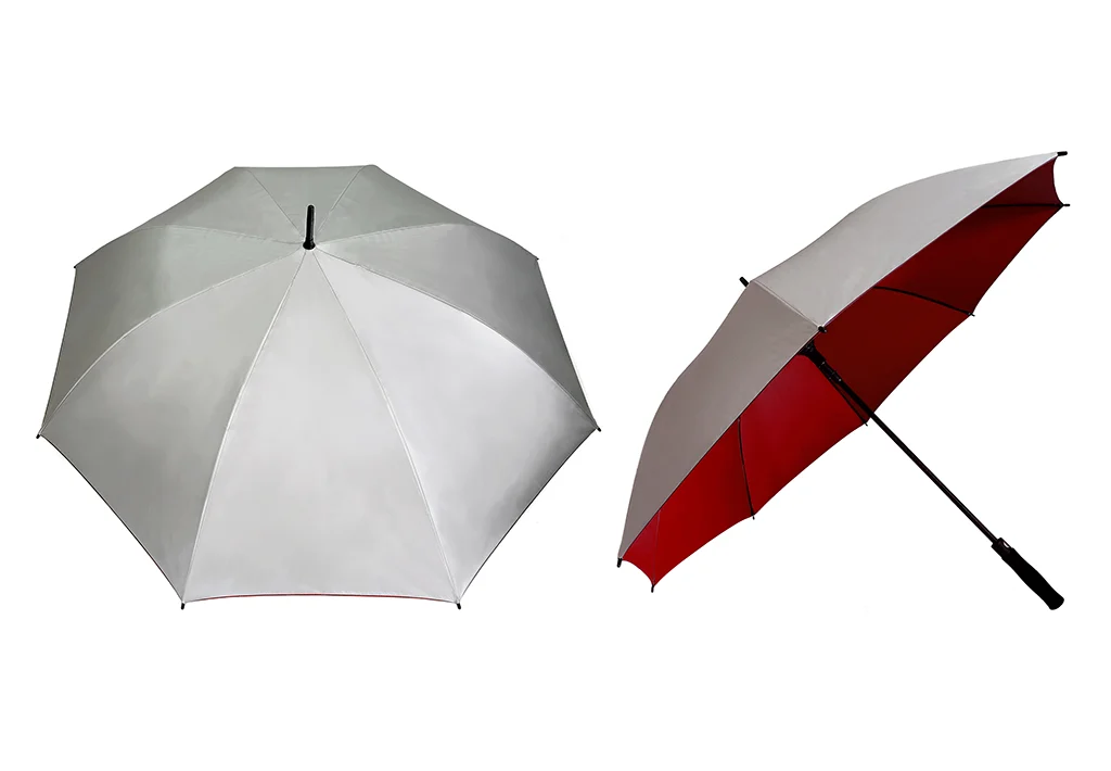 30" Silver Coated Golf Umbrella (Full Fiber) - Image 3