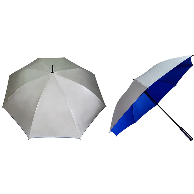 30" Silver Coated Golf Umbrella (Full Fiber) - Image 3