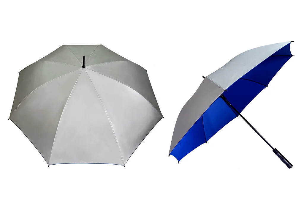 30" Silver Coated Golf Umbrella (Full Fiber) - Image 2