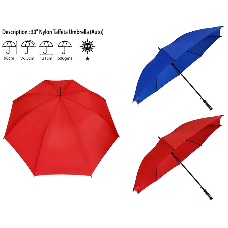30" Auto Nylon Taffeta Umbrella