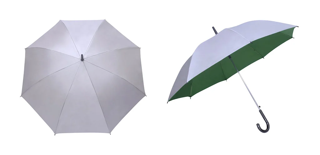 24" Auto Silver Coated Umbrella - Image 7