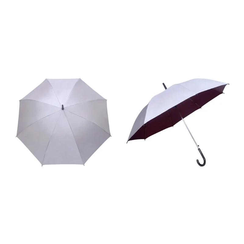 24" Auto Silver Coated Umbrella - Image 4
