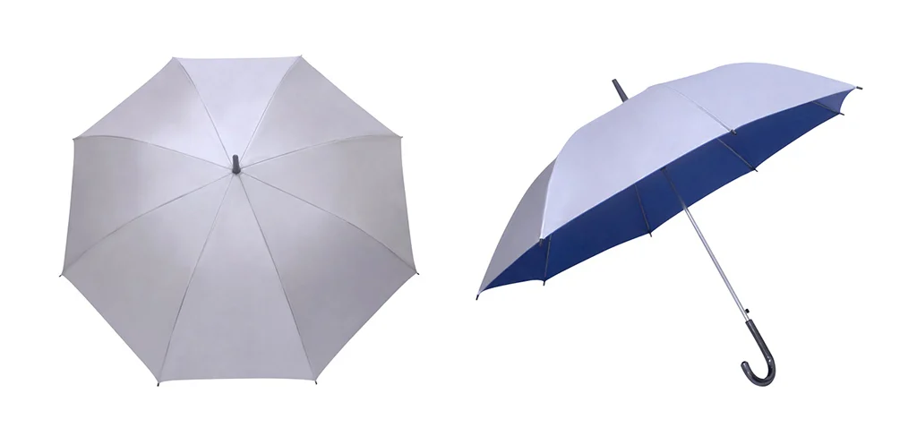 24" Auto Silver Coated Umbrella - Image 3