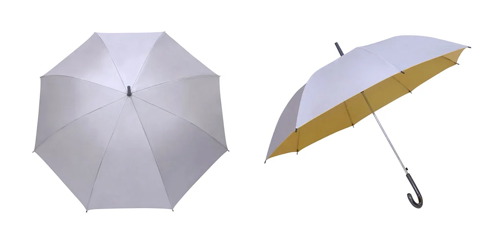 24" Auto Silver Coated Umbrella - Image 2