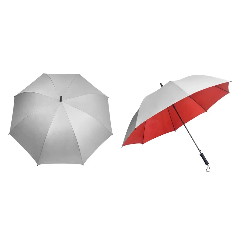 27" Auto Silver Coated Umbrella - Image 3