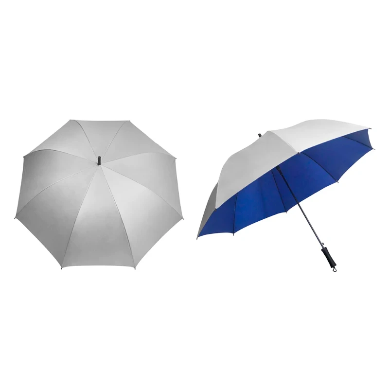27" Auto Silver Coated Umbrella - Image 2