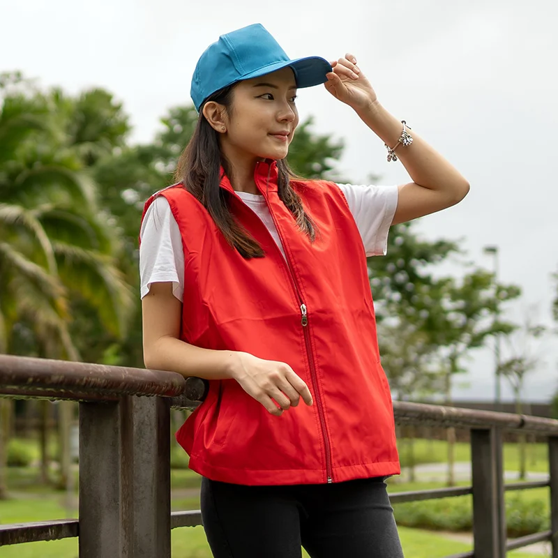 Full-Zip Sleeveless Vest Jacket – 180gsm Polyester (VJ06)