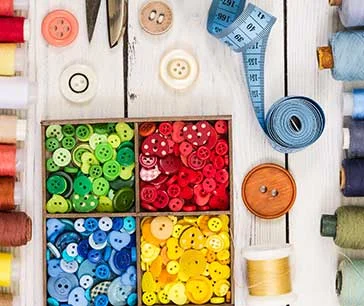 custom made button & label
